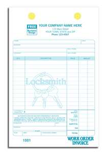 Locksmith Order Forms