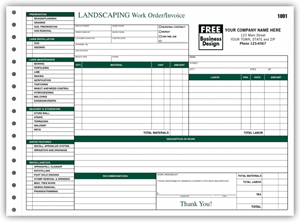 Landscaping Work Order Forms