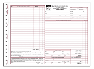 California Auto Repair Orders