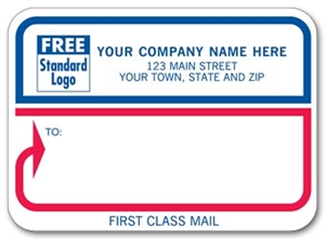 72, Padded Mailing Label, "First Class Mail" 
