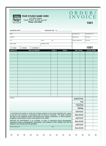 Photography Invoices + Envelope
