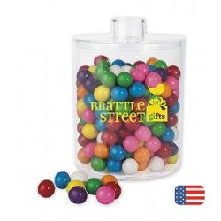 Acrylic Cylinder Jar with Gum Balls