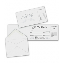 Custom Gift Certificates-Gray & Silver