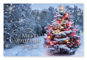 HPC4205, Beacon Of Joy Christmas Postcards