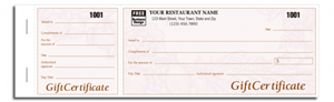 Personalized Gift Certificate Books -Harvest