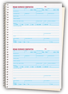Road Service Dispatch Books