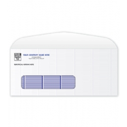 Secure Blue Tint #9 Single Window Envelope