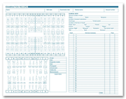 1057, Dental Exam Record, Anatomic & Periodontic Diagrams