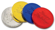 Custom Holiday Chocolate Coins