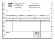 One-Write Plus Continuous Service Invoices