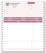 Continuous Parchment Service Invoice for Peachtree