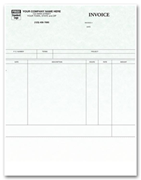 Laser Service Invoice for ProVenture - Parchment