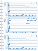 Spiral bound book for phone messages with custom numbering