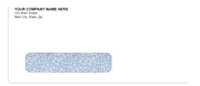 Peel and seal envelopes with blue tint
