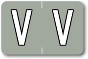 Sycom®/Barkley® Individual End-Tab Labels - V