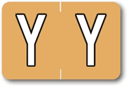 Sycom®/Barkley® Individual End-Tab Labels - Y