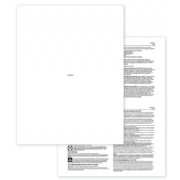 Laser Blank ACA Form 1095 w/Backer