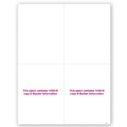 Blank Bulk 1099-R Tax Forms - Copy B & C Backers, 4-Up