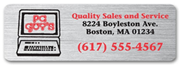 Custom Printed Weatherproof Labels