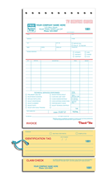 TV Repair Invoices, Carbon Copy