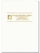 Custom Presentation Folders - White Glossy
