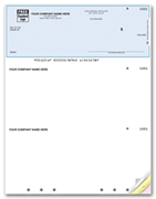 Laser Multi-Purpose Check, Unlined, Hole-Punched