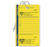 Custom printed repair tag