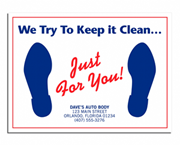 Car Floor Mats, "We Try To Keep it Clean..."