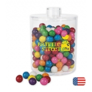 Acrylic Cylinder Jar with Gum Balls