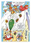 HP14327, Festive Folly Insurance Christmas Cards
