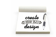 Custom printed legal sized business forms, booked